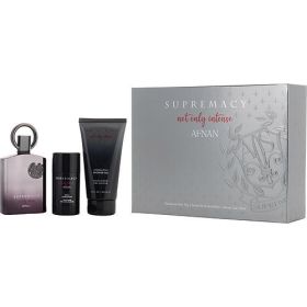 AFNAN SUPREMACY NOT ONLY INTENSE by Afnan Perfumes EXTRAIT DE PARFUM SPRAY 3.4 OZ & DEODORAN STICK 2.5 OZ & SHOWER GEL 5 OZ