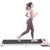 2 in 1 Under Desk Electric Treadmill 2.5HP, with Bluetooth APP and speaker, Remote Control, Display, Walking Jogging Running Machine Fitness Equipment