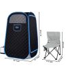 Portable Folding Full size Steam Sauna with 1000W&2.2L steam Generator. Personal Sauna Tent for Relaxation & Spa at home. Fast heating. Folding Steel