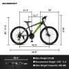 A24299 Rycheer Elecony 24 inch Mountain Bike Bicycle for Adults Aluminium Frame Bike Shimano 21-Speed with Disc Brake