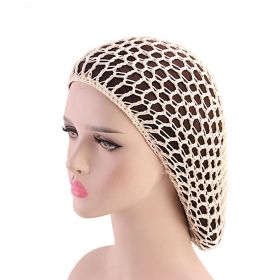 Ladies Hand Crocheted Drooping Hair Net, Hair Care Long Net Bag, Mesh Night Cap (Color: White)