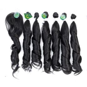 Chemical fiber hair curtain (Option: 1B)