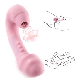 8 Rotating Vibrator Women Sexy Toyes Electric 7 Modes Thrust Powerful Retractable Vibrate Machine Gun Pleasure Toy Women Intelligent Vibrate Toy (Color: Pink)