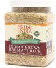 Pride Of India - Extra Long Brown Basmati Rice - Naturally Aged Healthy Grain