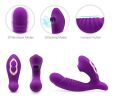 Wearable Vibrating Massage Device Silent Quiet Body Massage and Waterproof Neck and Shoulders;  Soft Vibrator for Women Beautiful Woman